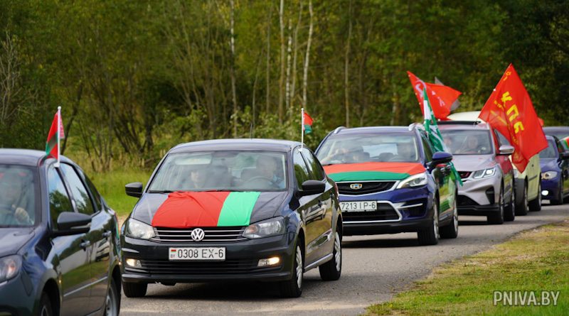 В Могилевском районе прошел автопробег «Маршрутами единства!»