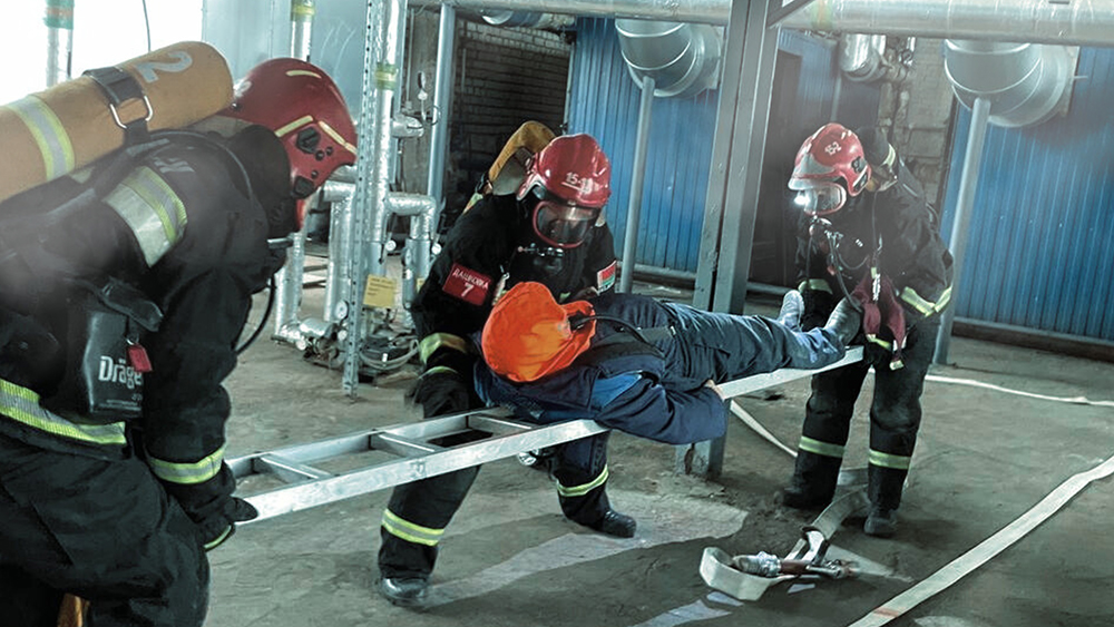 В Могилевском районе прошли тактико-специальные учения по ликвидации чрезвычайных ситуаций