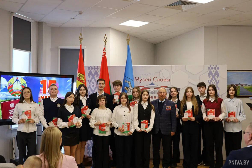 Накануне Дня Конституции школьники и молодые люди Могилевского района пополнили ряды общественных объединений