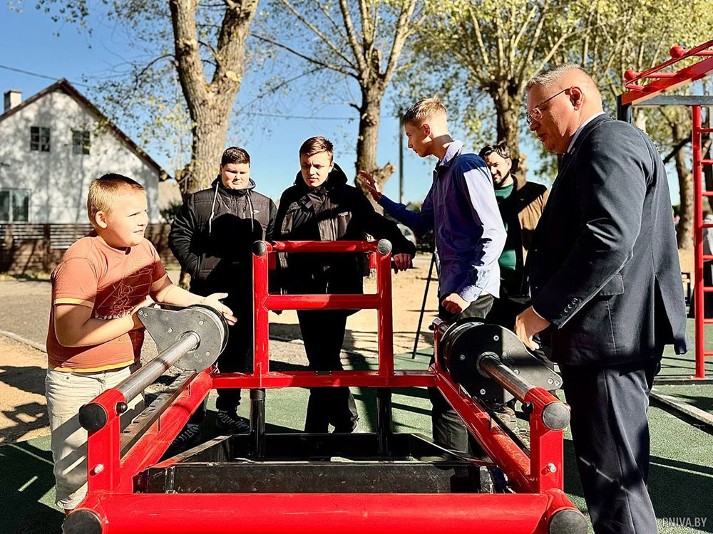 Новая спортивная площадка в агрогородке Тишовка