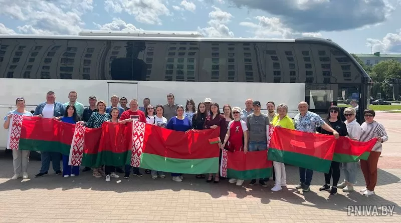 Делегация Могилевского района на открытии Национального футбольного стадиона в Минске